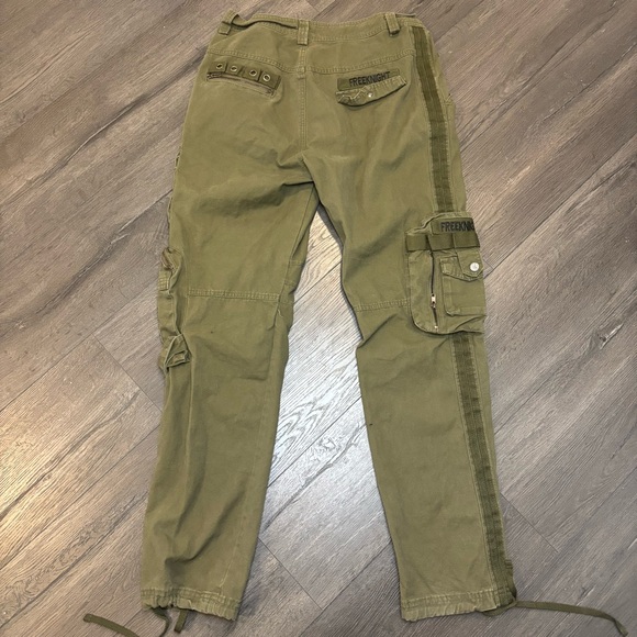 Free Knight Pants Mens 31x30 Olive Green Cargo Canvas Paratrooper Army Military - Picture 5 of 5